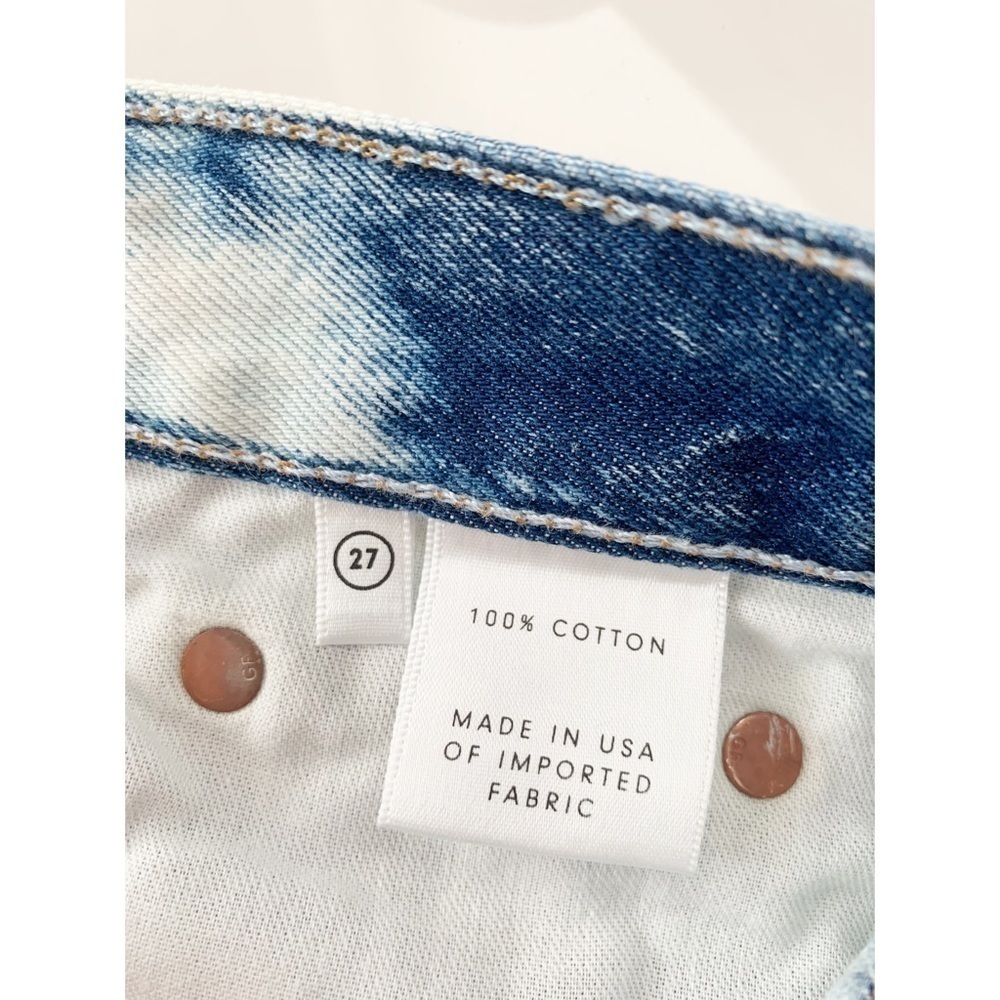 NEW GRLFRND Karolina Sunbleach High Rise Straight Rigid Denim Jeans - Picture 7 of 11